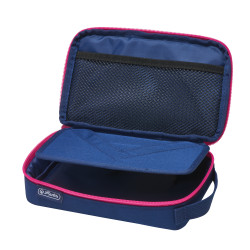 Pencil pouch 2 Go navy/pink, o...