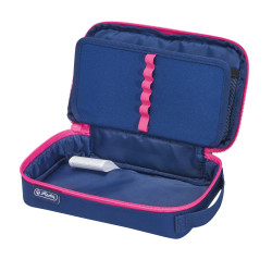 Pencil pouch 2 Go navy/pink, b...