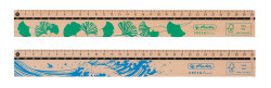 Ruler wooden 30 cm GREENline a...