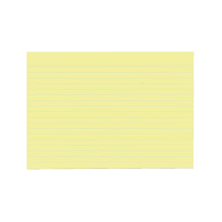 index card A5 ruled yellow