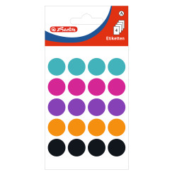 Dot labels coloured 19mm , cel...