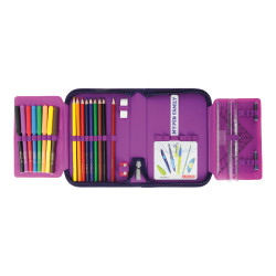 Pencil case berry, total open...