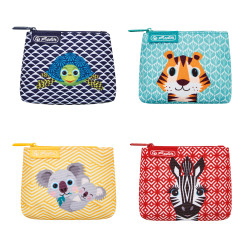 Purse flat Canvas Cute Animals...