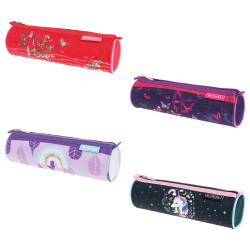 Pencil pouch round Girls Mix,...