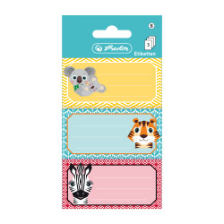 Book labels cute animals, cell...