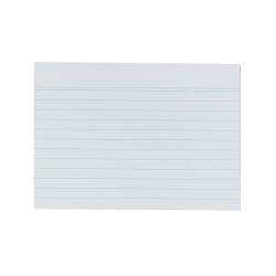 Index card A6 ruled white