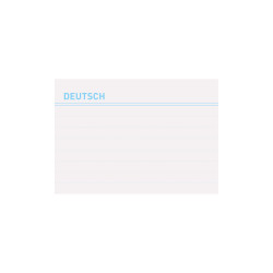 Index card vocabulary DEUTSCH...