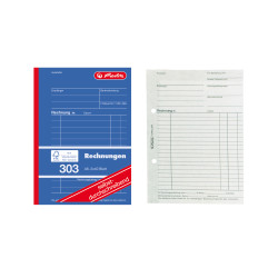 Invoice book A6 self copying,...