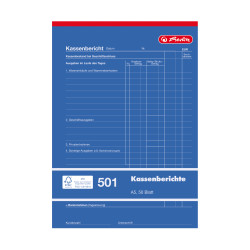 Cash report pad A5 501