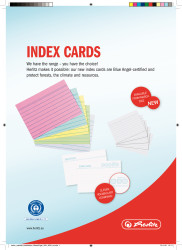 Index cards Blue Angel (Blauer...
