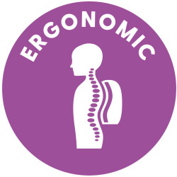 Ergonomic, schoolbag Icon EN
