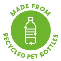 Made from Recycled PET Bottles...