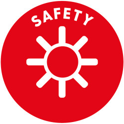 Safety, schoolbag Icon EN