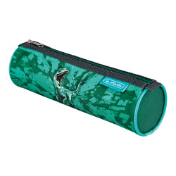 Pencil pouch round, Green Rex