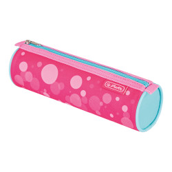 Pencil pouch round, Pink Bubbl...
