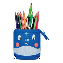 Standing pencil pouch Whale, o...