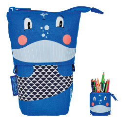 Standing pencil pouch Whale  +...