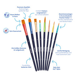 Premium school brushes with ke...