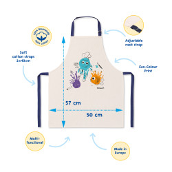 Kids painting apron with key f...