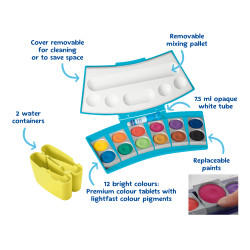 Opaque paint box 735PC/12 Pro...