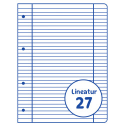 Lineatur 27, DE school pad/wri...