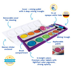 Opaque paint box 735/K12 viole...