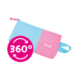 Pencil pouch flat WOW Pink/Tur...