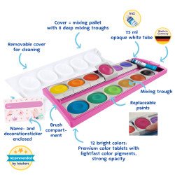 Opaque paint box 735/K12P Pink...