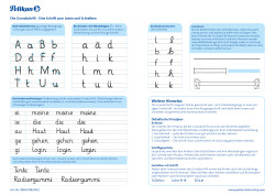 Schreibübungsblatt Grundschrif...