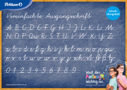 Schreibübungsblatt VA