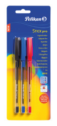 Ballpoint pen STICK pro, 3 col...