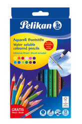 12 col.Pencils watersol,hexago...