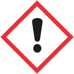 Hazard pictogram Attention!