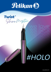 Pelikan Twist® Fountain Pen "Shine Mystic" Nib M 