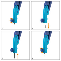 Compasses griffix blue, easy l...