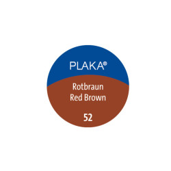 PLAKA 52 Red brown, 50ml  glas...