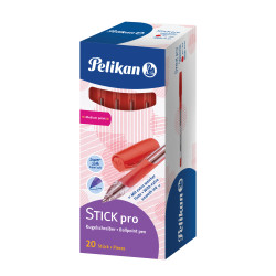 Ballpoint pen STICK pro red, 2...