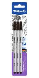 Fineliner 96 black, 3 pieces o...