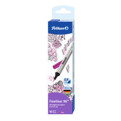 Fineliner 96 pink, 10 pieces f...