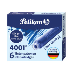 Pelikan 4001 Bottled Ink for Fountain Pens, Royal Blue, 30ml, 1 Each  (301010)